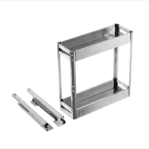 Extraible P/bajo Mesada 2 Niveles 200mm Ac. Inox