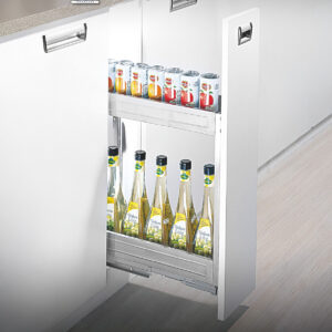 Extraible P/bajo Mesada 2 Niveles 200mm Ac. Inox (2)