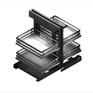 Conj.esq. Magico Ext.compl. Mod 800mm Rev Ac./antracita