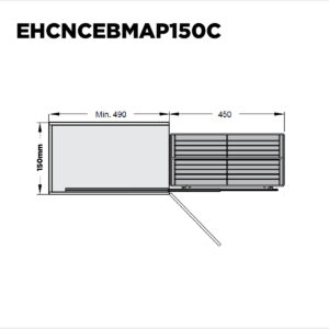 Conj.extraible Bajo Mesada 2 Band C/bastidor Mod 150mm Ac.cr (1)