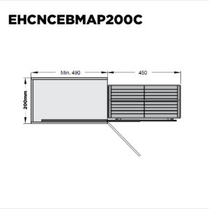 Conj.extraible Bajo Mesada 2 Band C/bastidor Mod 200mm Ac.cr (1)