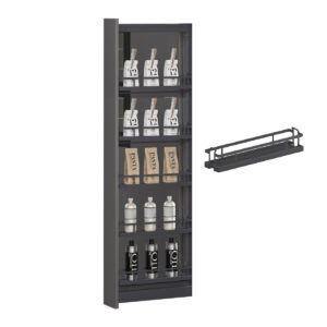 Conj.columna Soft Closing Mod 200mm 1259-1659 Ac.cr /antrac