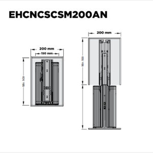 Conj.columna Soft Closing Mod 200mm 1259-1659 Ac.cr /antrac (1)
