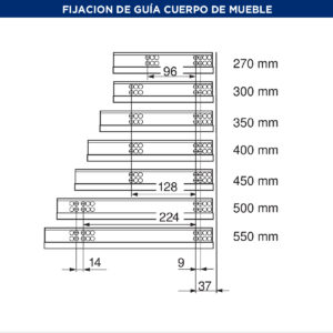 Bl - Gtep450to - Guia Tandem Tip-on Extension Parcial 30kg 450mm + Gatillos (1)
