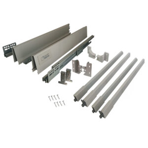 Laterales Con Guias Ocultas Cacerolero 84 X 500mm Gris Grupo Euro