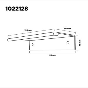 1022128cm - Manija Iguazu 128mm Cromo Mate (1)