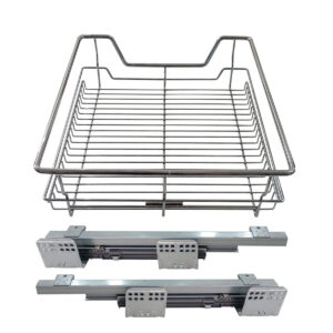 Canasto Bajo Mesada Interno Guia Oc 400mm Ac. Cr Eh