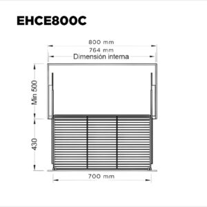 Canasto Bajo Mesada Interno Telesc 800mm Ac. Cr Eh (1)