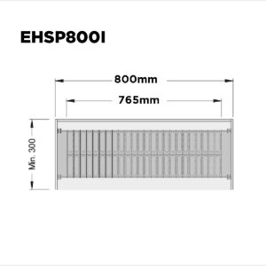 Conjunto Secaplatos Para Interior De Alacena Modulo 800mm Acero Inoxidable Eurohard (1)