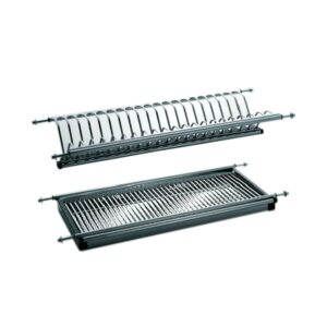 Conjunto Secaplatos Para Interior De Alacena Modulo 1000mm Acero Inoxidable Eurohard