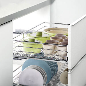 Canasto Bajo Mesada Frente Guia Oc 450mm Ac. Cr Eh (2)