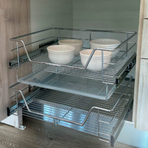 Canasto Cromo Ext Total C/ Bandeja P/modulo 800mm (1)