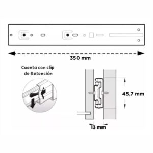Correderas Telescopicas 35cm Cierre Sueve Reforz 45kg Zincado Hafele (1)
