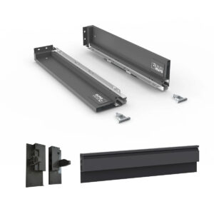 Kit Cajon Cubiertero Slim 78mm 500mm Antracita Interno